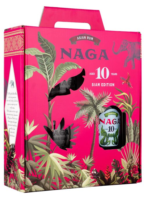 NAGA AGED 10 anni SIAM EDITION+2 bicchieri-gift box